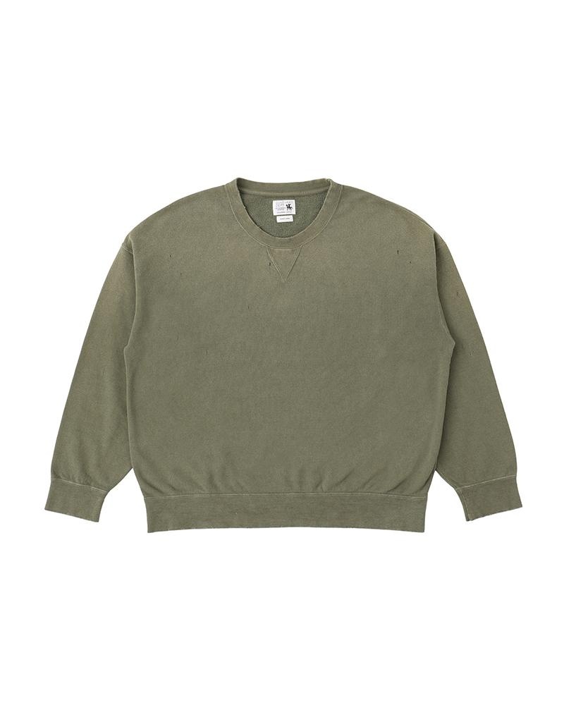 AMPLUS SWEAT L/S CRASH OLIVE - 1