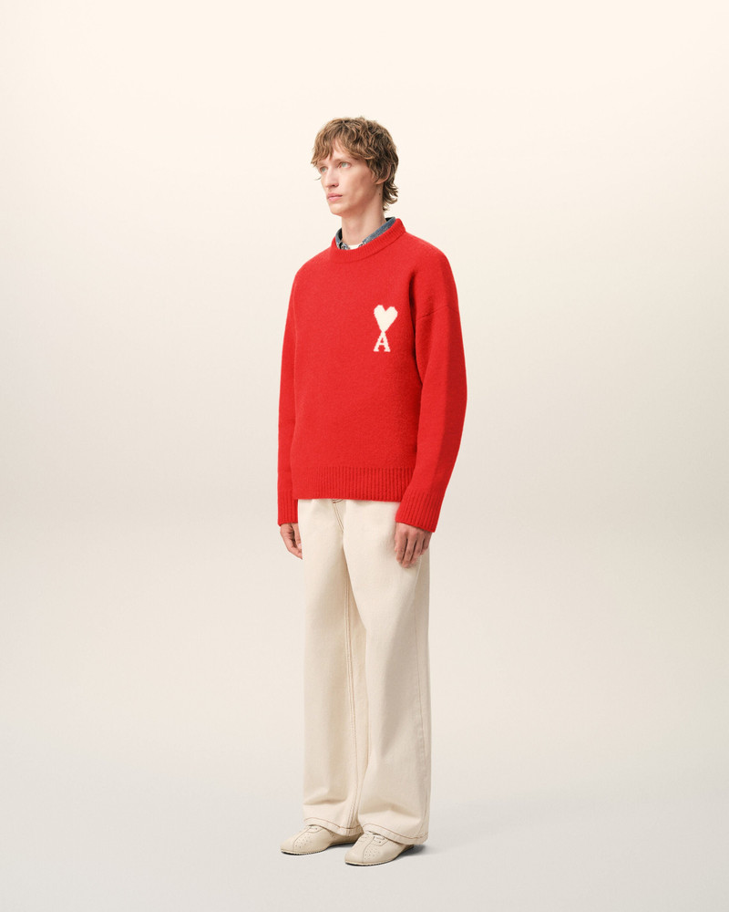 RED ALPACA AMI DE COEUR CREWNECK SWEATER 6