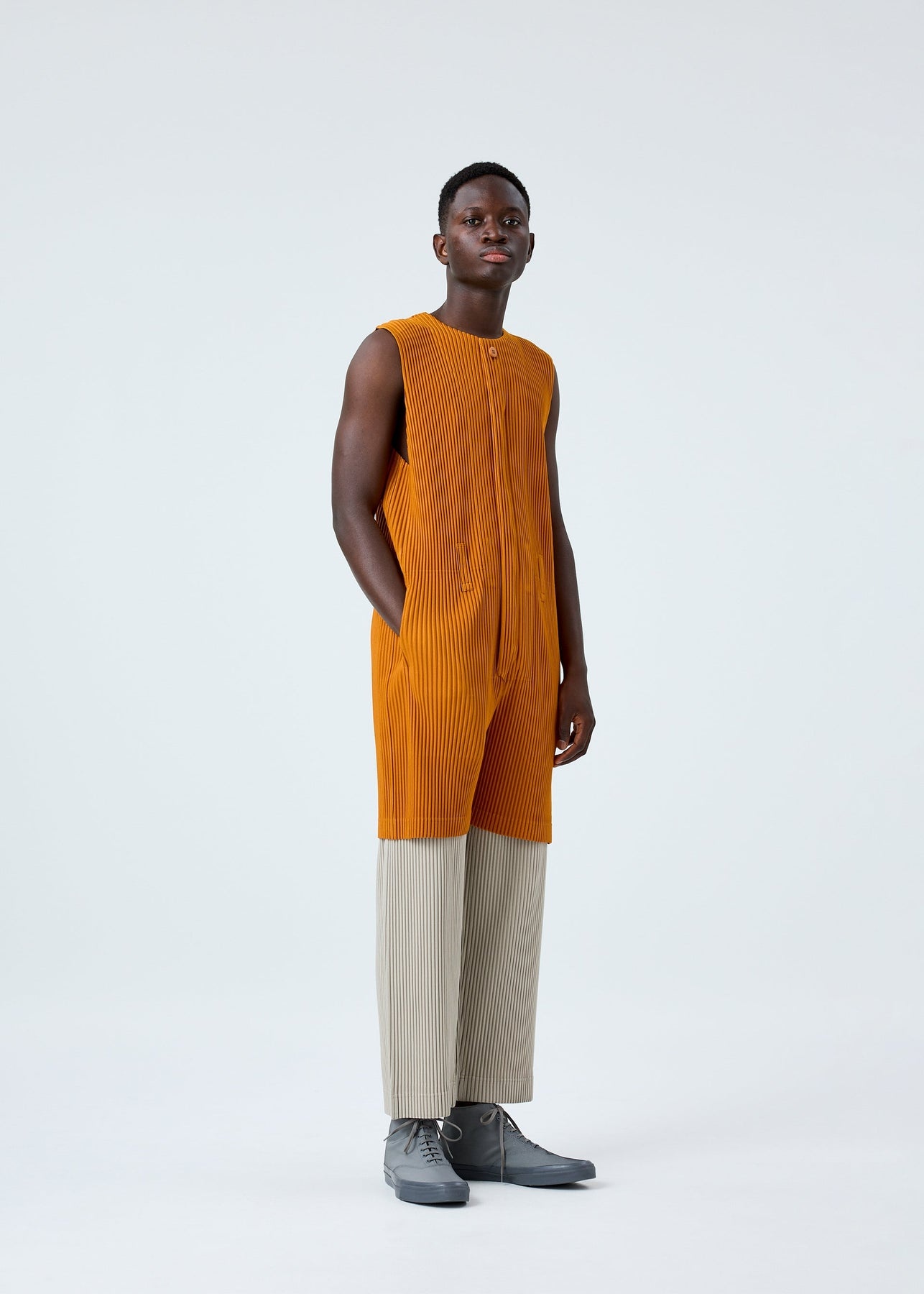 COLORFUL PLEATS BOTTOMS JUMPSUIT - 5
