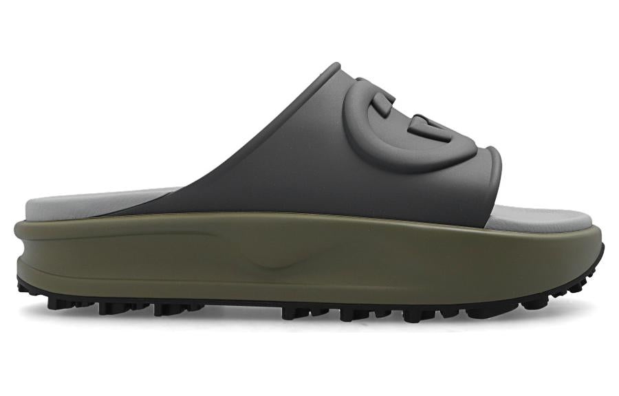 Gucci Interlocking G Slide 'Dark Grey Khaki' 692380-JF000-1126 - 2