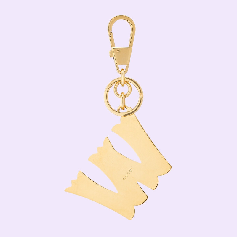 GUCCI Letter W Plexiglas keychain outlook