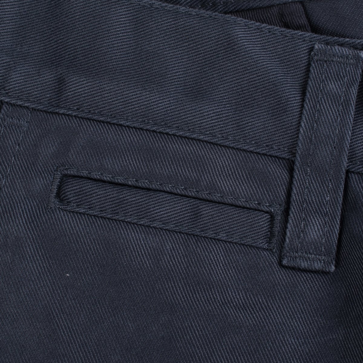 IH-721-NAV 9oz Mercerised Selvedge Cotton Slim Tapered Chinos - Navy - 8