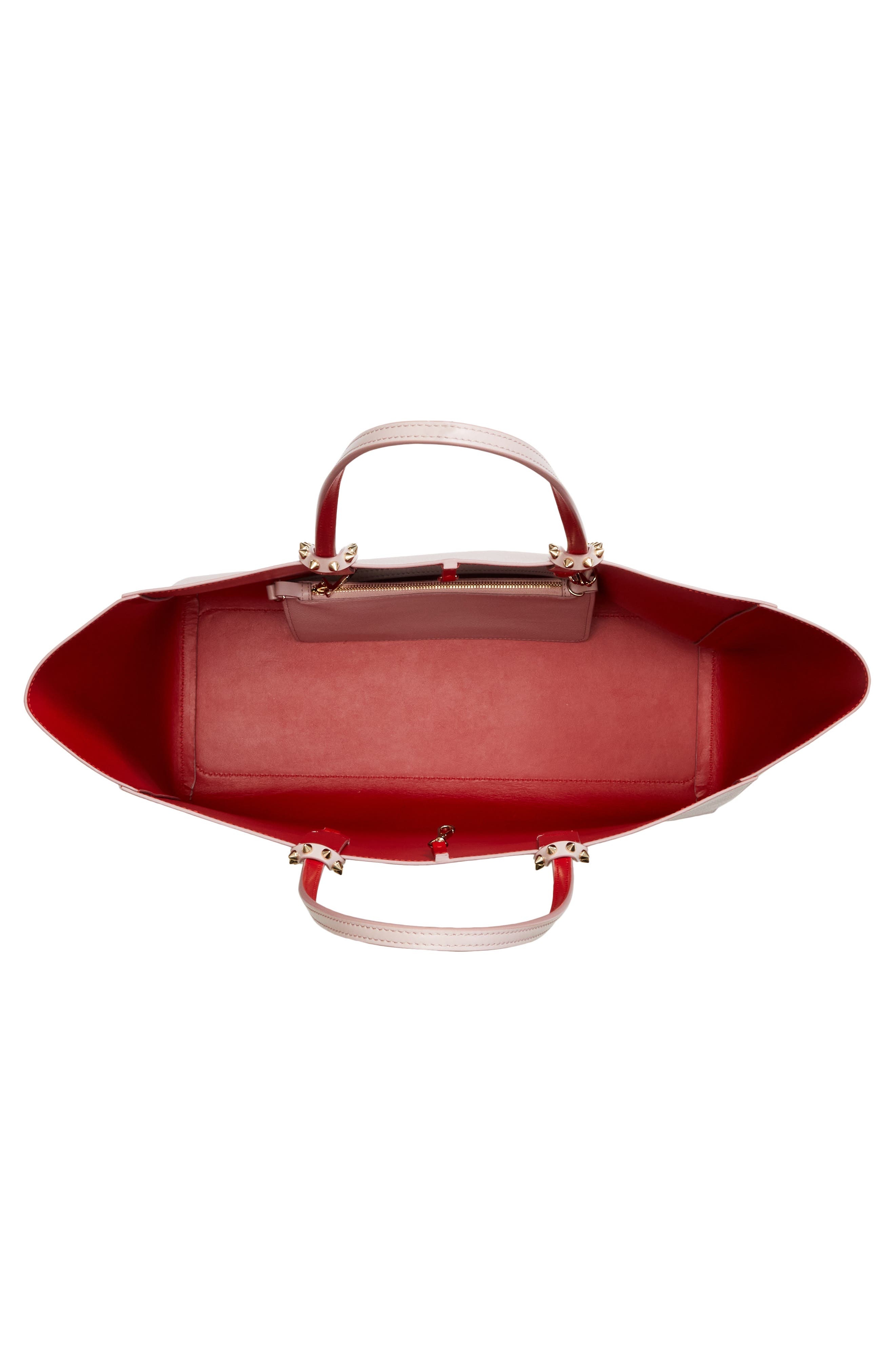 Christian Louboutin Large Cabata Soft Leather Tote Bag in Vintage Rose/Gold at Nordstrom - 5
