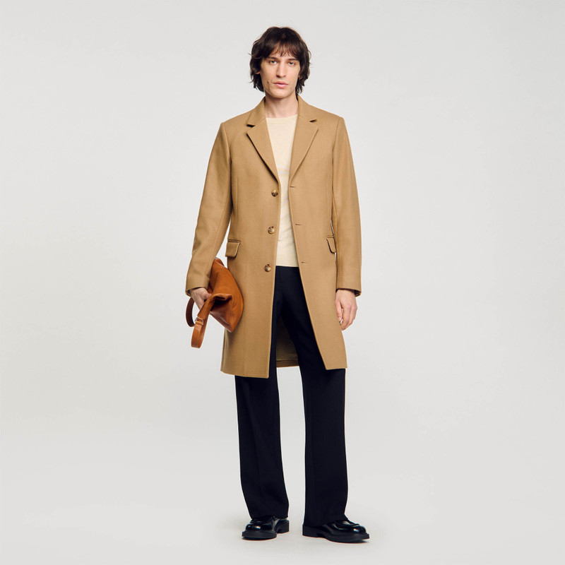 Sandro WOOL BROADCLOTH COAT outlook
