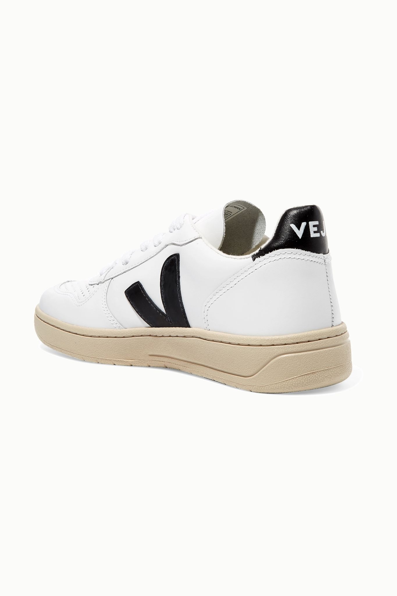 + NET SUSTAIN V-10 leather sneakers - 4