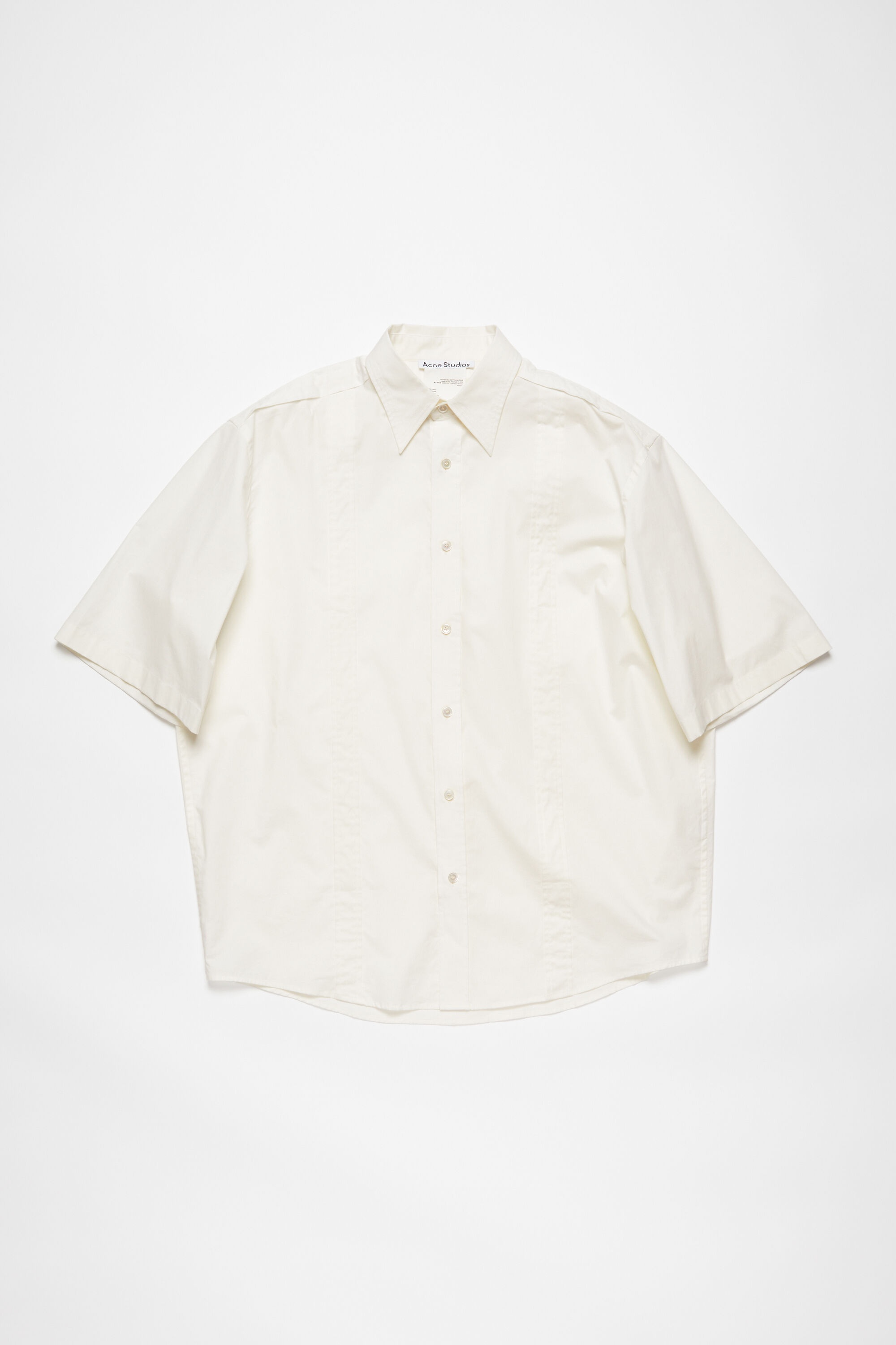 Short sleeve button-up shirt - White - 1