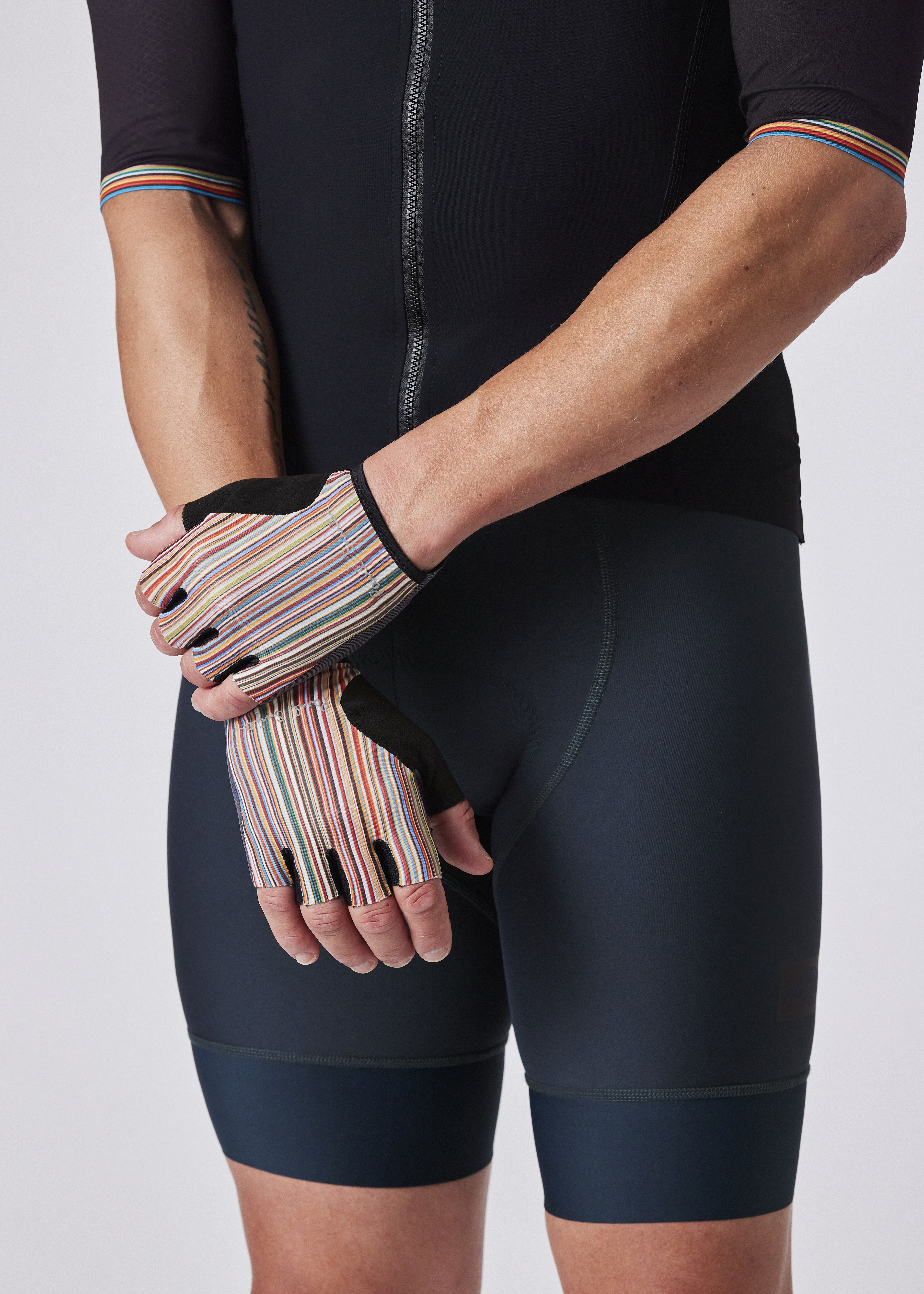 'Signature Stripe' Cycling Gloves - 4