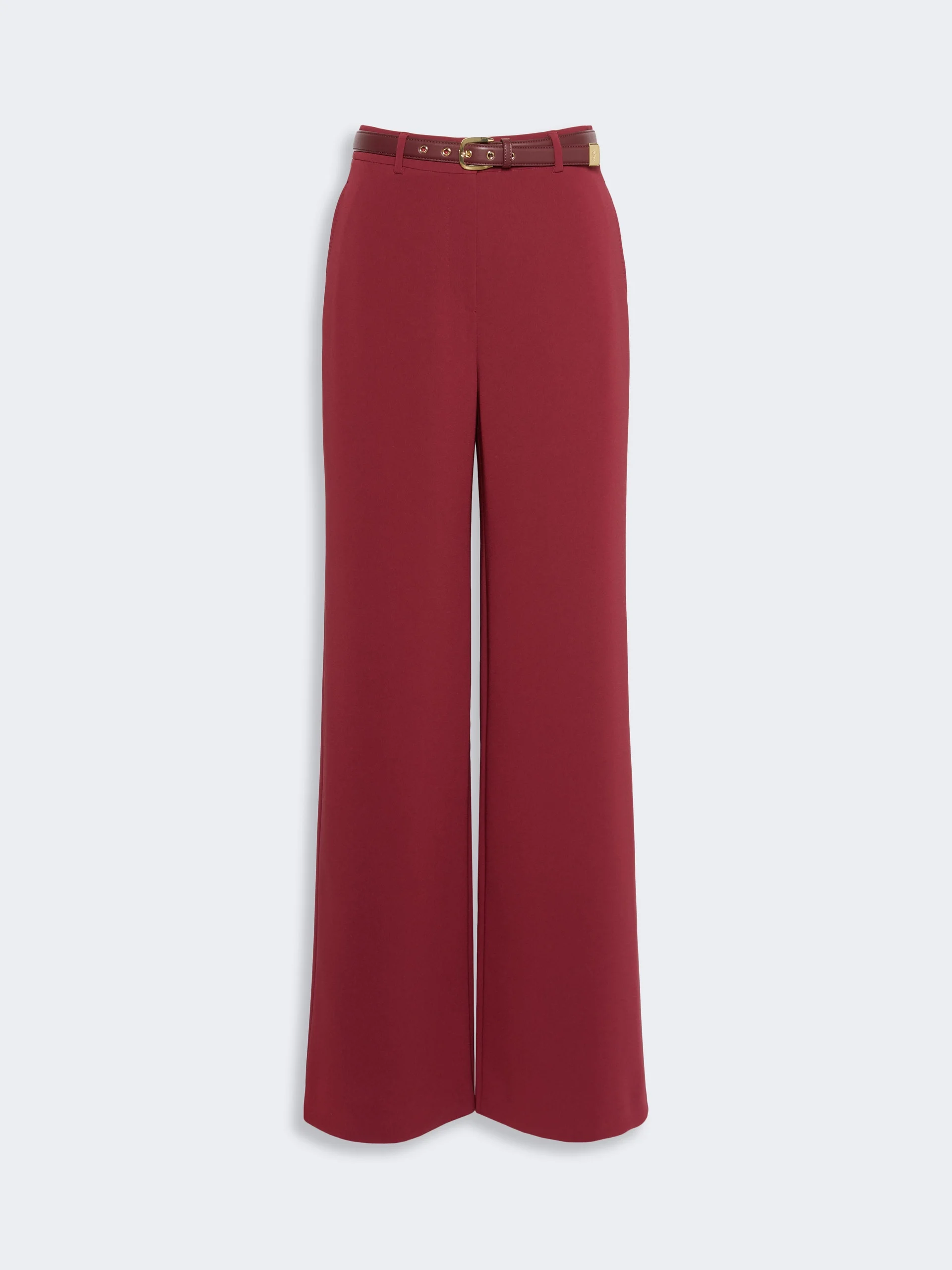 AMICO Wide-fit cady trousers - RUBY - 1