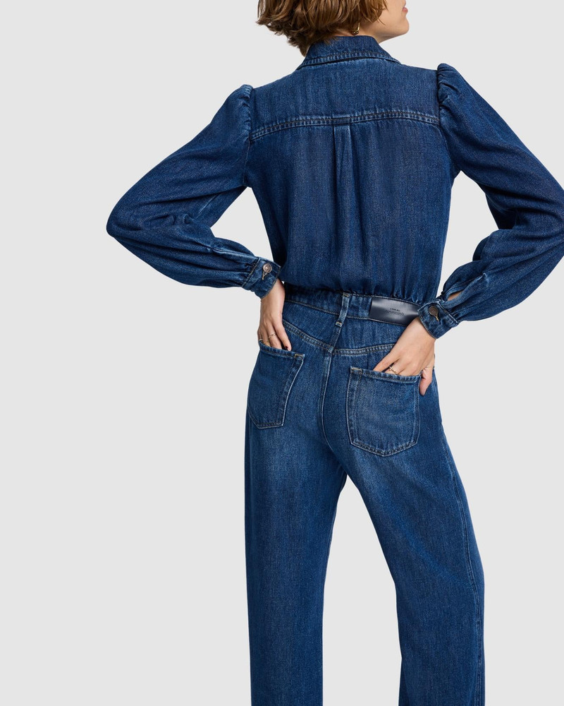 Denim Lustre Tailored Jumpsuit in Go Getter 4