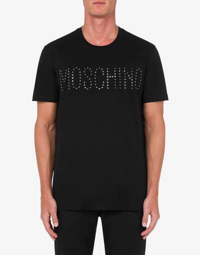 Moschino EMBROIDERED MIRRORS ORGANIC JERSEY T-SHIRT outlook