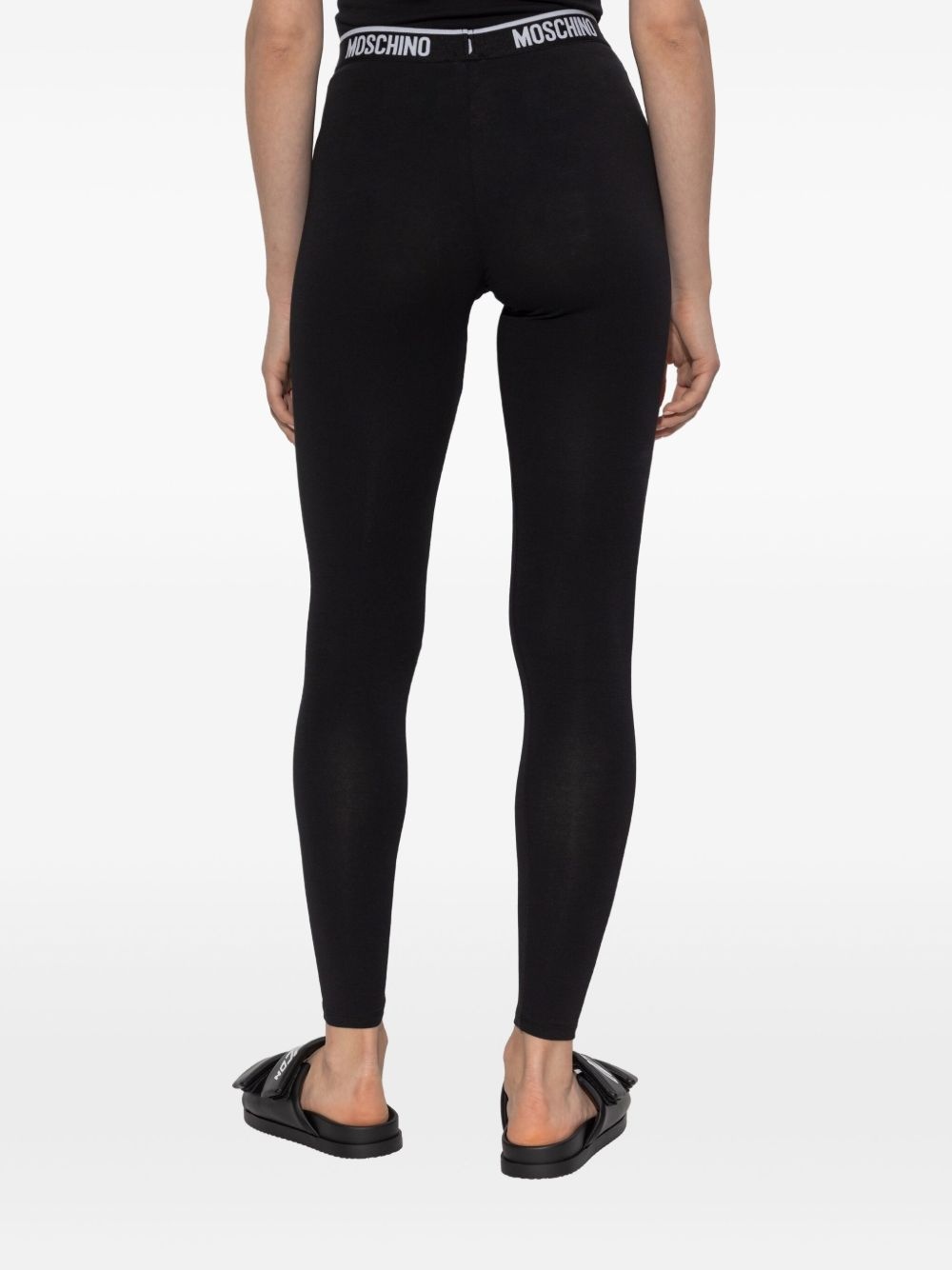 logo-waistband leggings - 4