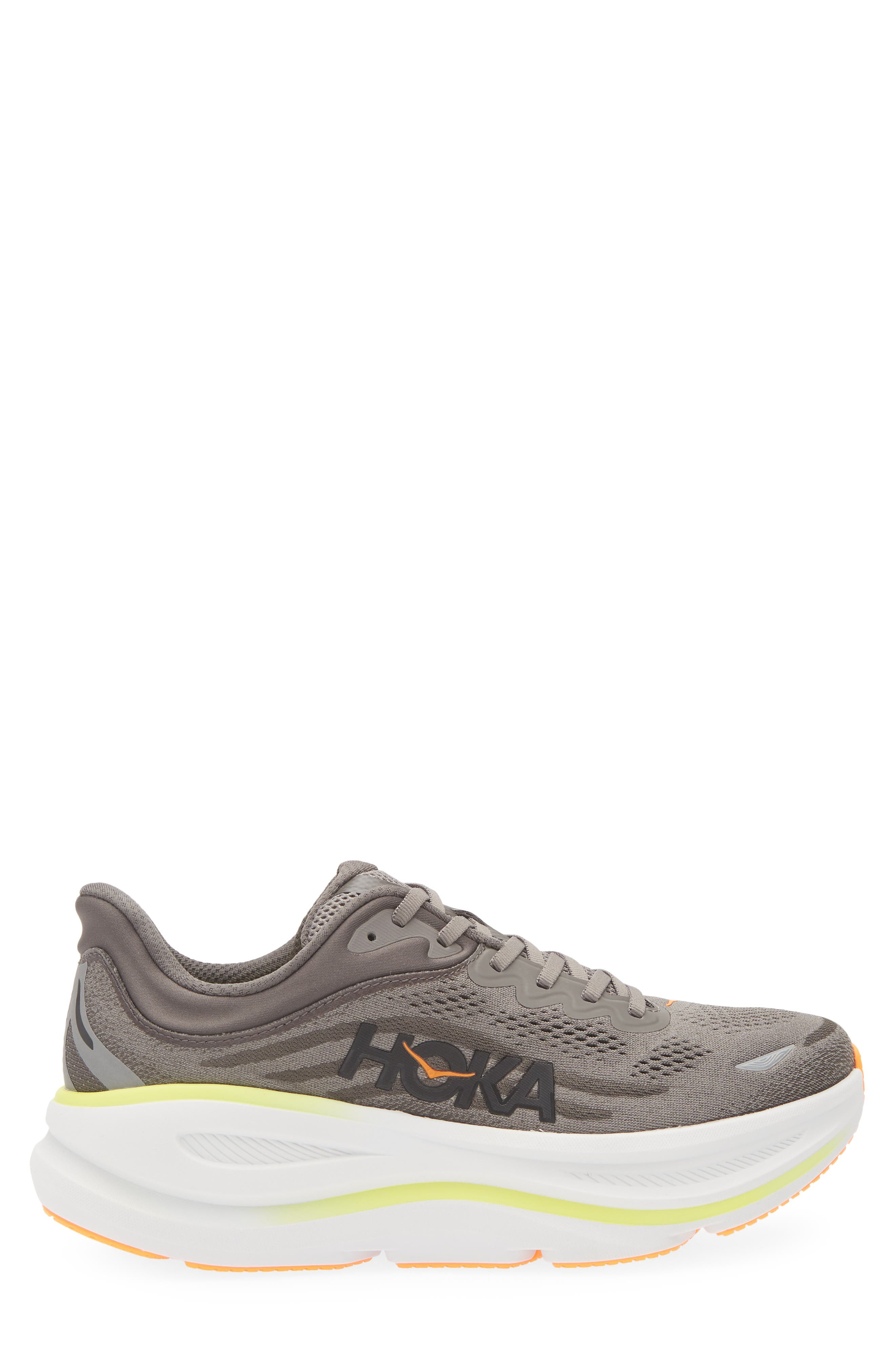 HOKA Bondi 9 Running Shoe in Asphalt Grey /Gravel at Nordstrom - 3