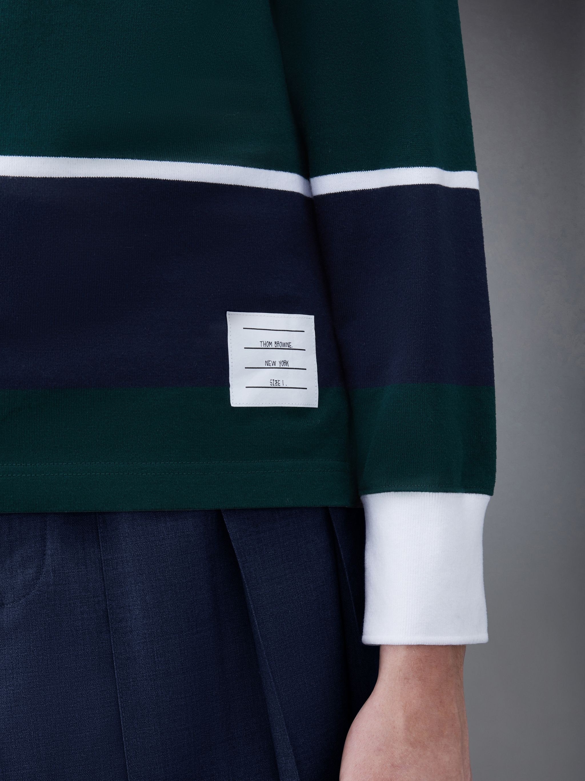 Rugby Stripe Football Oversized Polo - 5
