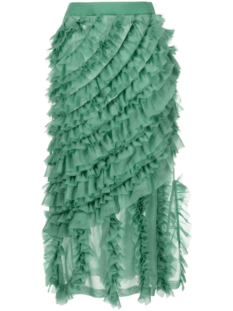 Sarafina ruffled midi skirt 1