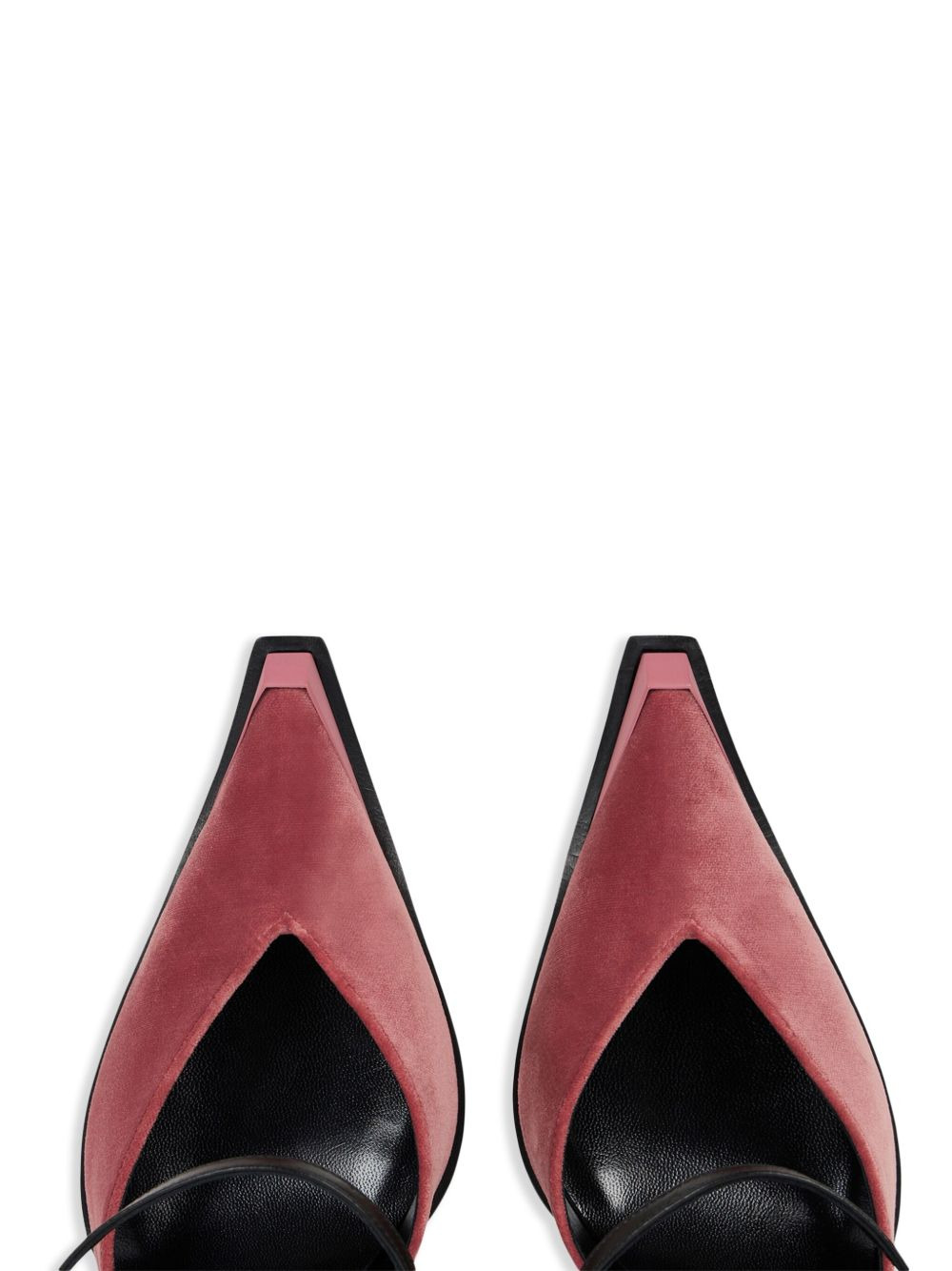 velvet buckled pumps - 4