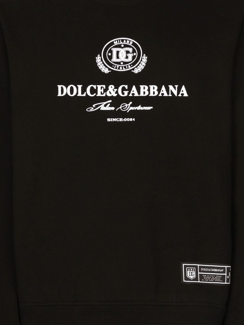 Dolce & Gabbana logo-print cotton sweatshirt outlook