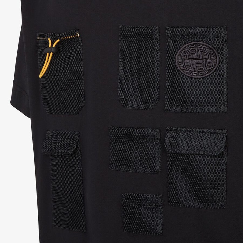 Black cotton T-shirt 3