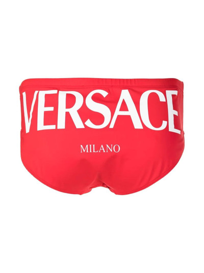 VERSACE logo-print swim briefs outlook