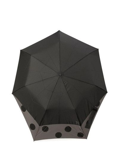 Y's polka dot panelled umbrella outlook