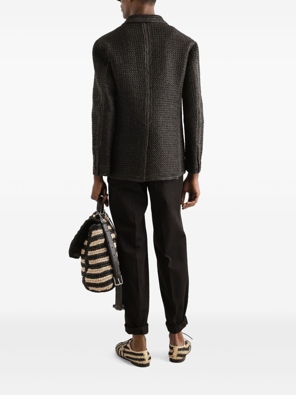 folded-edge trousers - 3