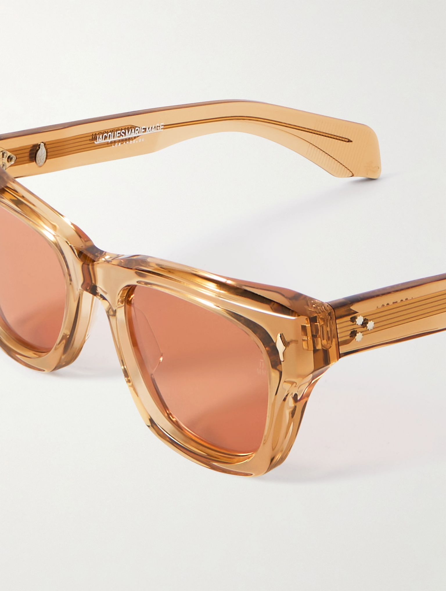 Dealan D-Frame Acetate Sunglasses Orange - 3