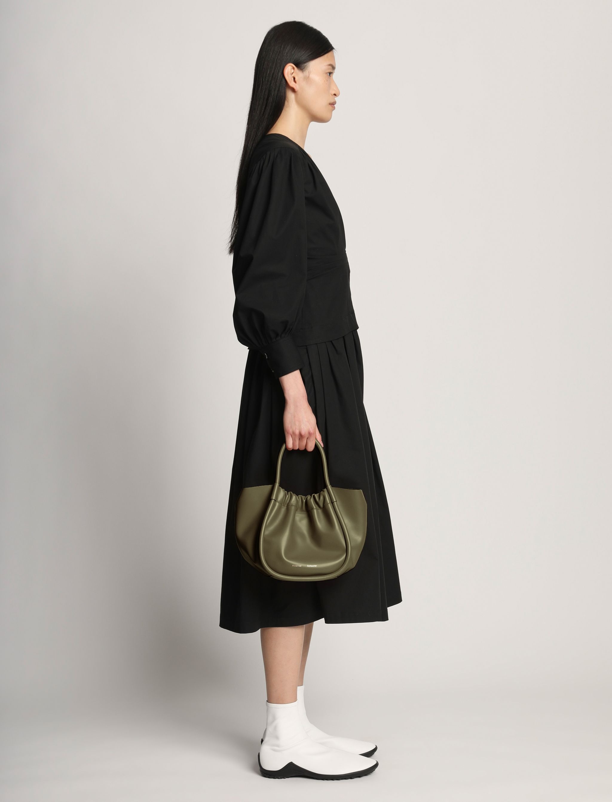 Small Ruched Crossbody Tote - 6