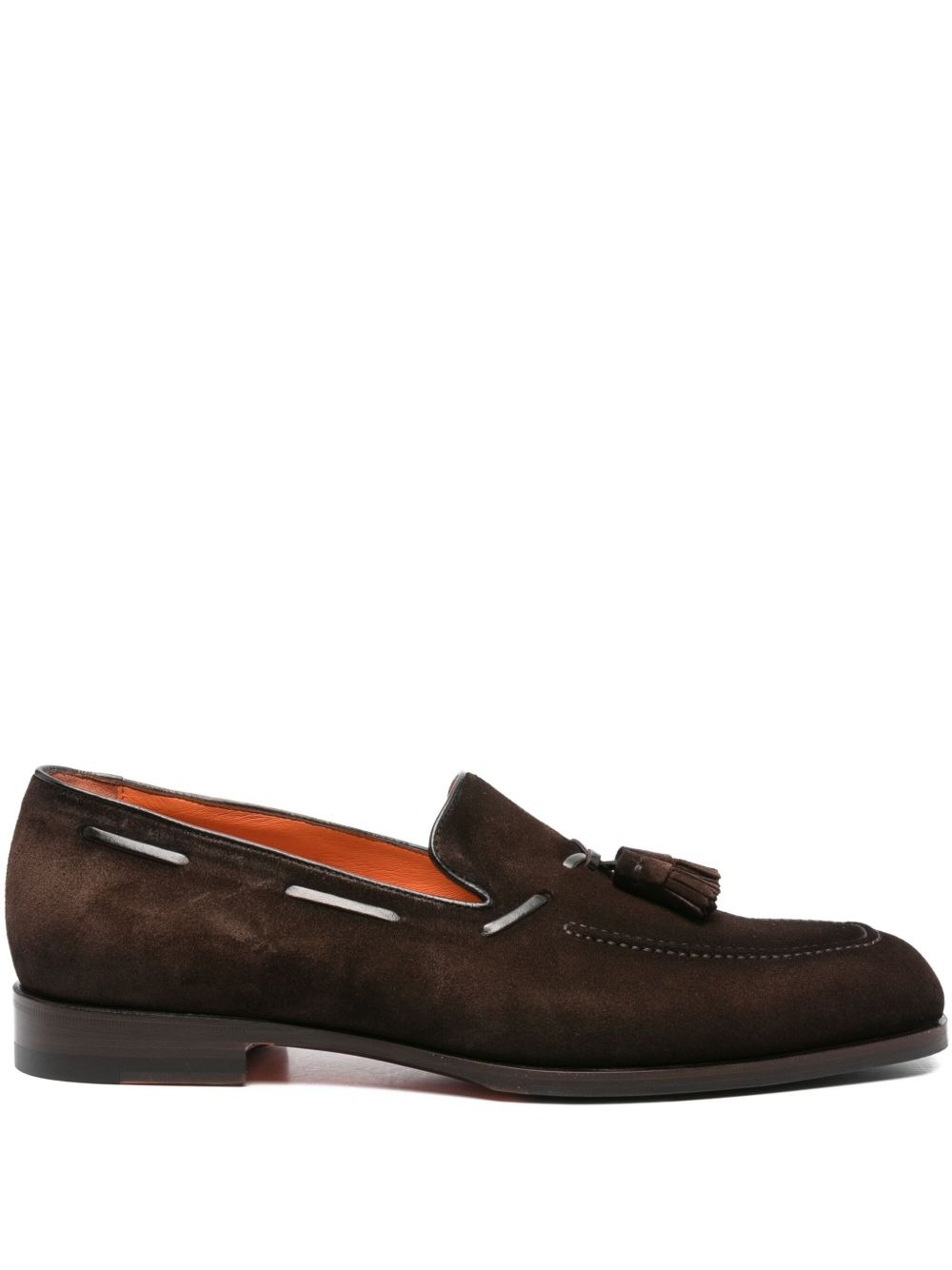 tassel-detail suede boat shoes - 1