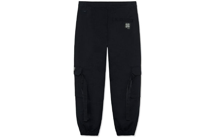 Li-Ning BadFive Changan Boy Loose Fit Cargo Pants 'Black' AKXR619-1 - 2