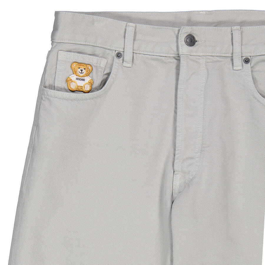 Moschino Grey Teddy Patch Trousers, Brand Size 46 (Waist 30") - 7