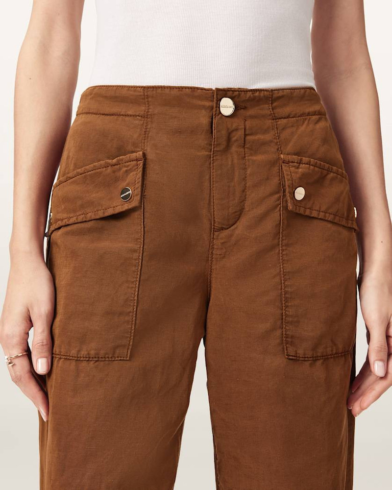 VAL CARGO LINEN BLEND PANTS 4
