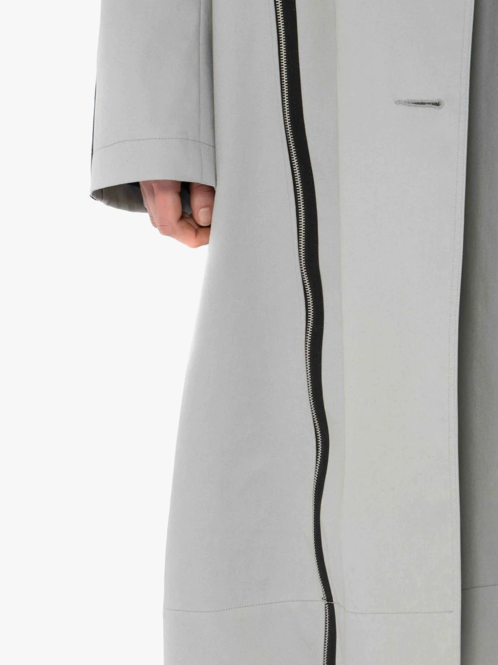 ZIP DETAIL TRENCH COAT - 5