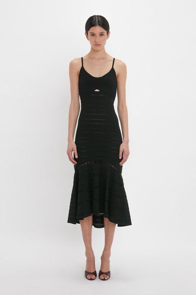 Victoria Beckham Cut-Out Detail Cami Dress In Black outlook