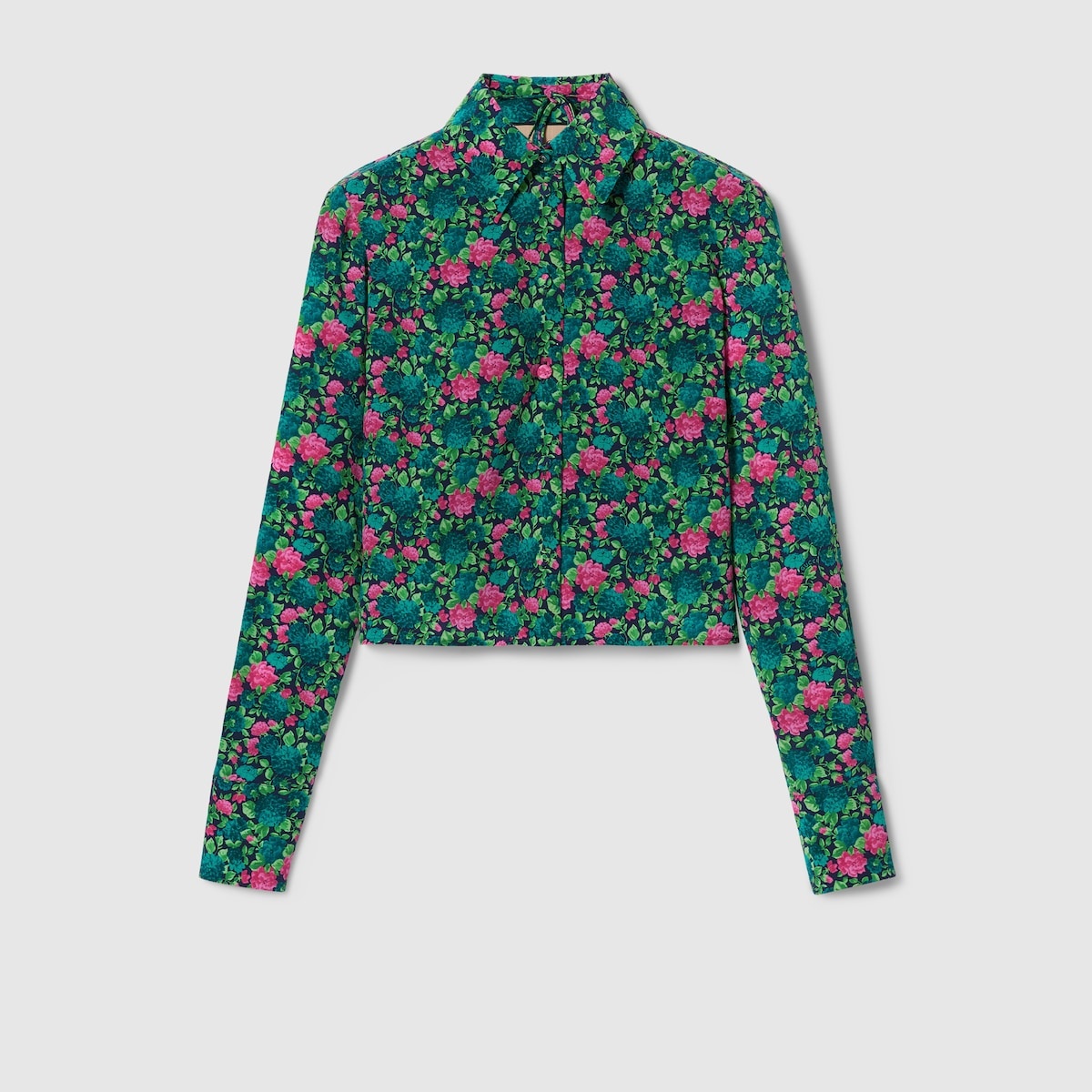 Floral print shirt and bra set - 10