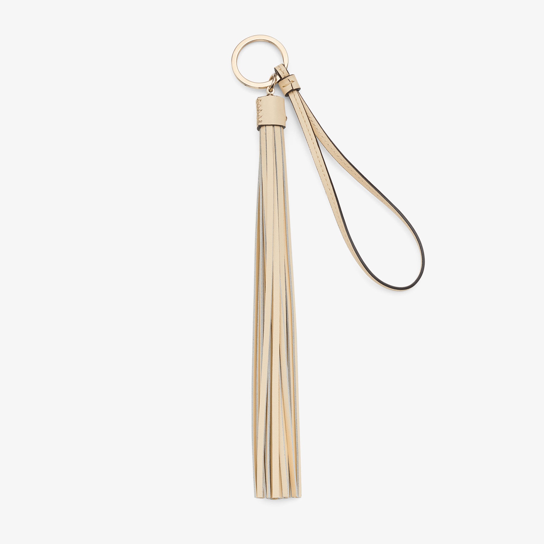 Tassle Keyring Charm
Buttermilk Calf Leather Tassel Bag Charm - 3