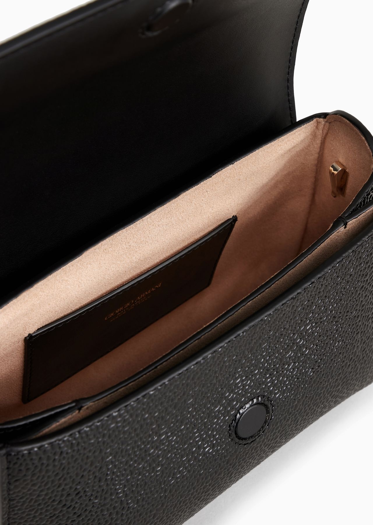 Mini la Prima shoulder bag in pebbled patent leather - 4
