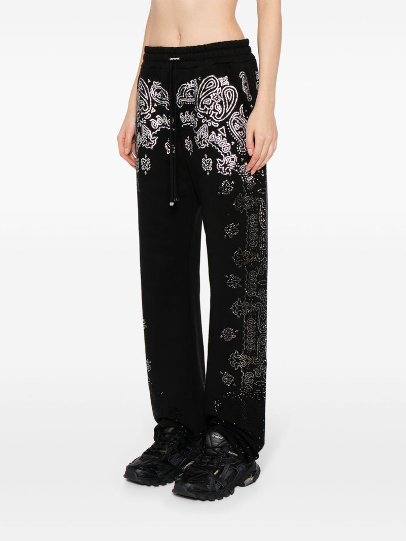 crystal-embellished bandana track pants 3