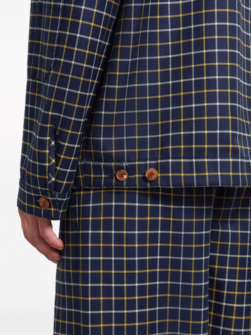 checked hooded jacket - 6