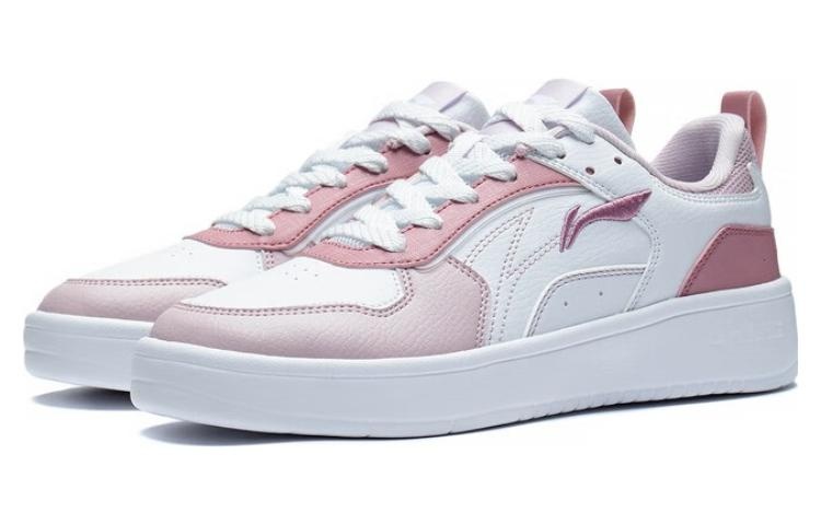 (WMNS) Li-Ning Xingchuan Skate Sneakers 'White Pink' AGCT148-5 - 4