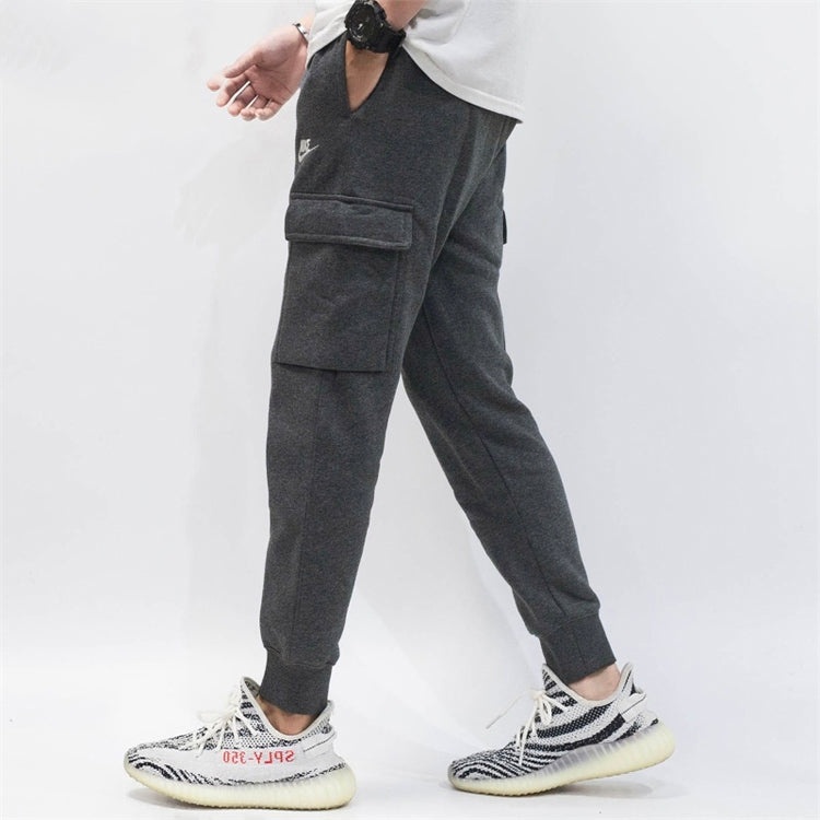Nike Sportswear Club Fleece Pants Men Dark Grey Gray CD3130-071 - 4