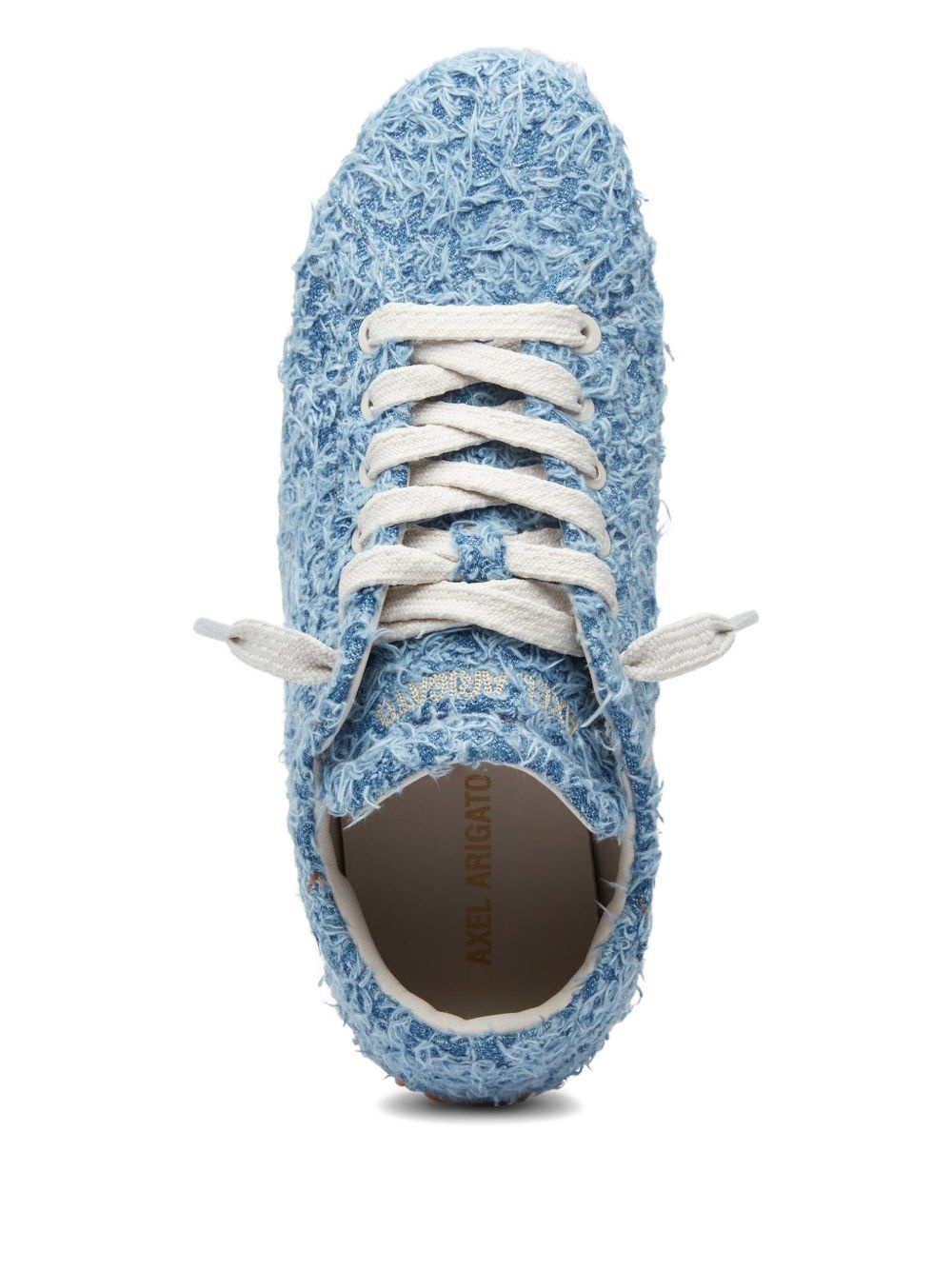 Tact fuzzy-textured lace-up sneakers - 5