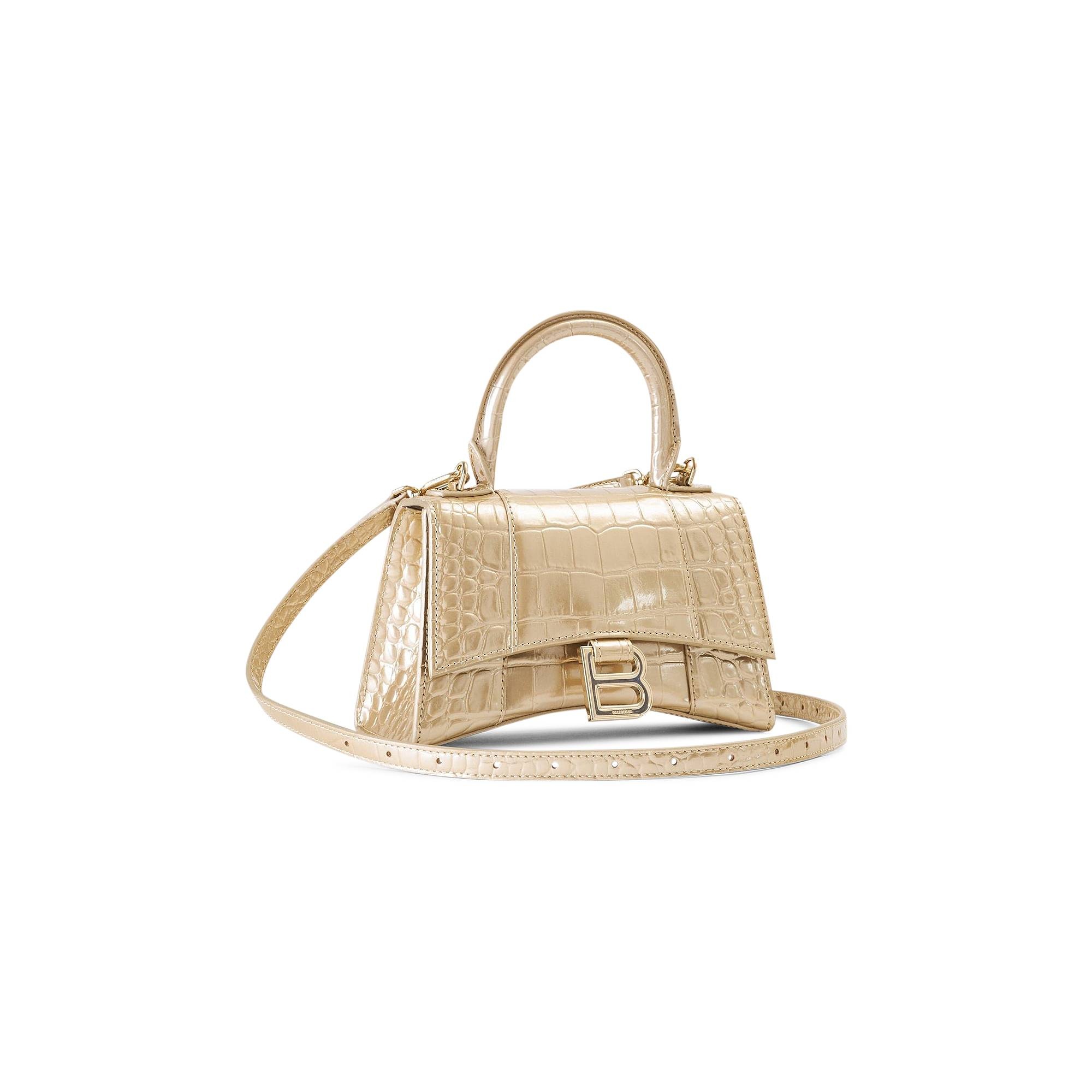 Balenciaga XS Hourglass Top Handle Bag 'Light Gold' - 3