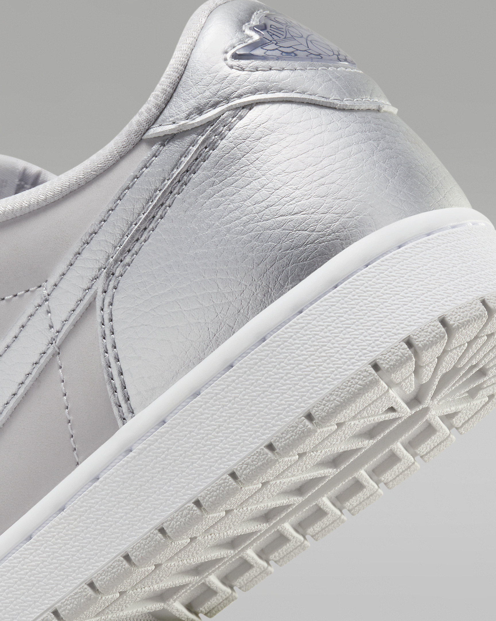 Men's Air Jordan 1 Low OG "Silver" Shoes - 8
