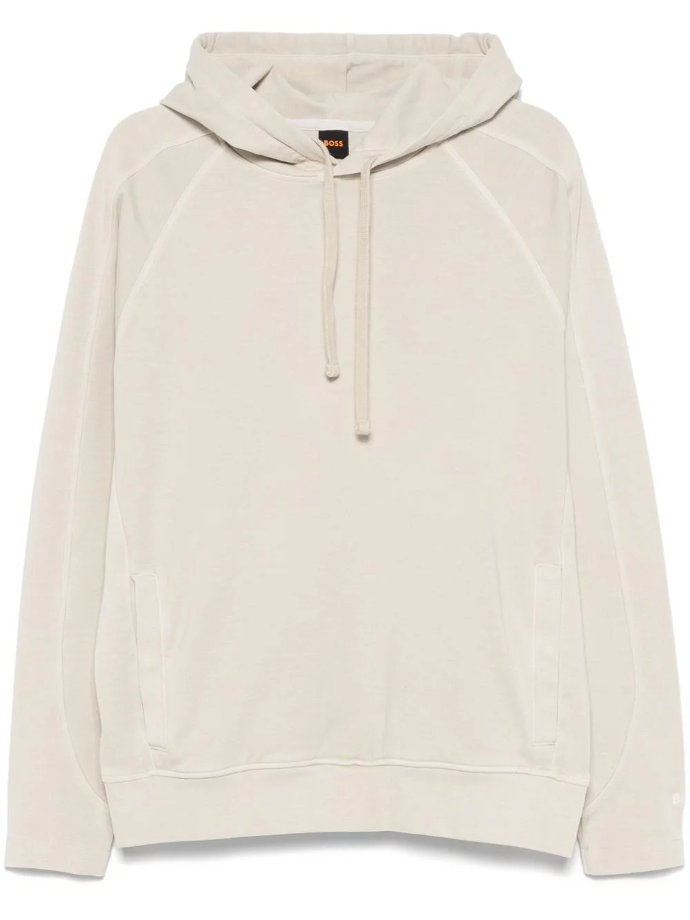 jersey-texture hoodie - 1