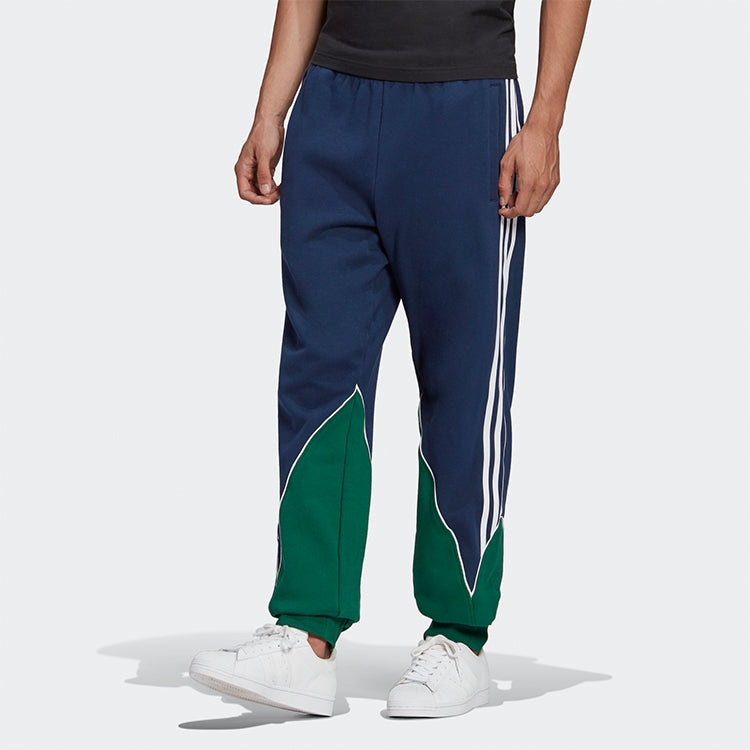 adidas originals B Trf Abs Swtpt Bundle Feet Colorblock Casual Sports Pants Navy Blue GE0818 - 3