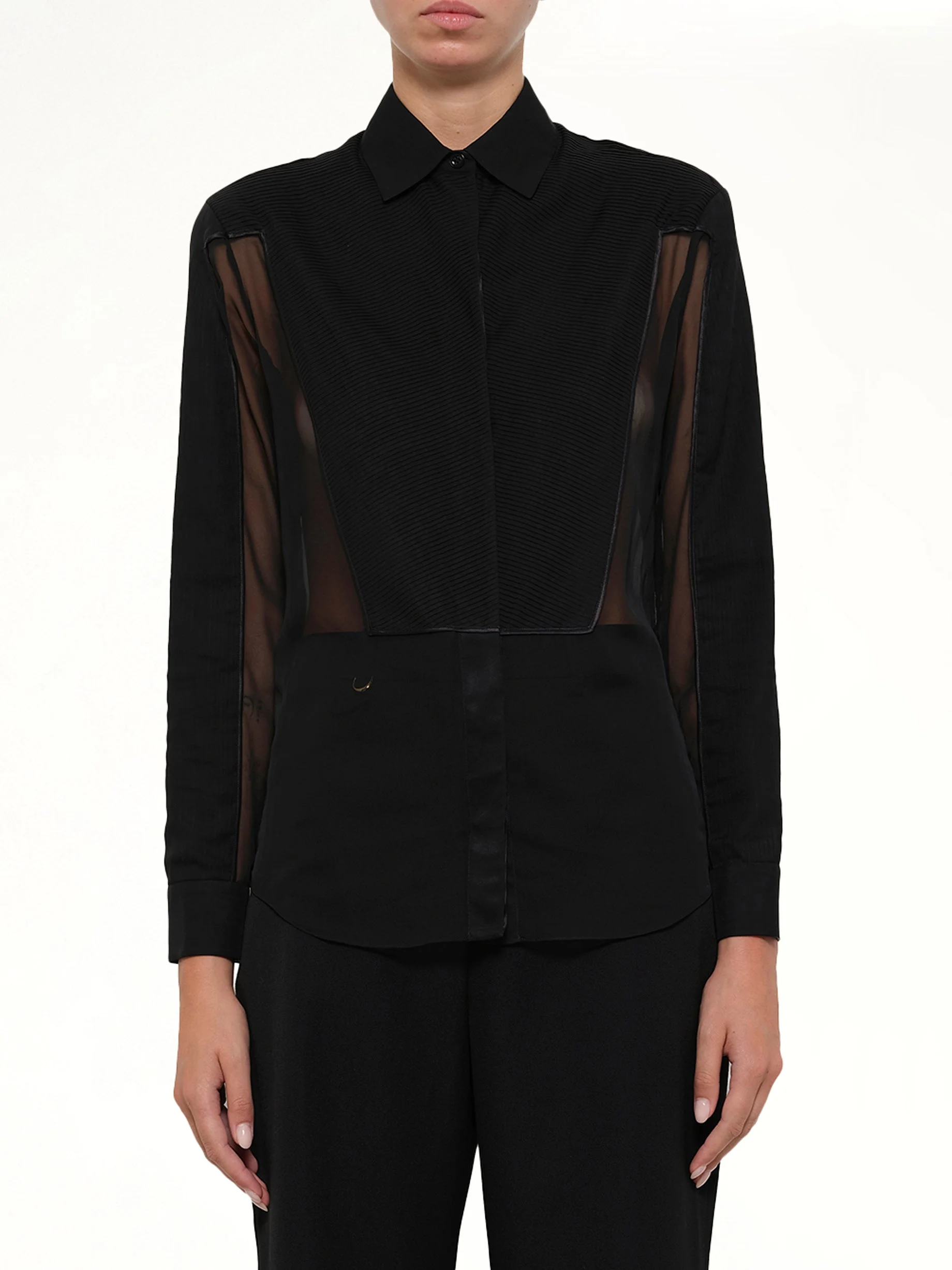 Mesh Shirt in Black - 1