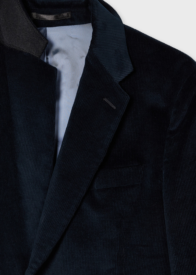 Paul Smith Navy Cotton and Wool-Blend Corduroy Blazer outlook