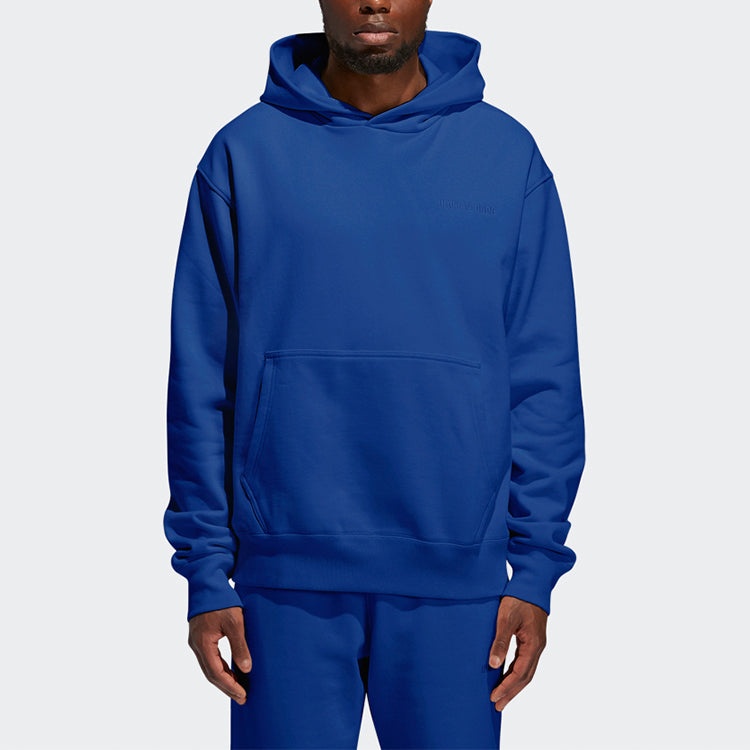 adidas originals x Pw Basics Hood Embroidered Monogrammed Hooded Sweater Unisex Black GM1942 - 3