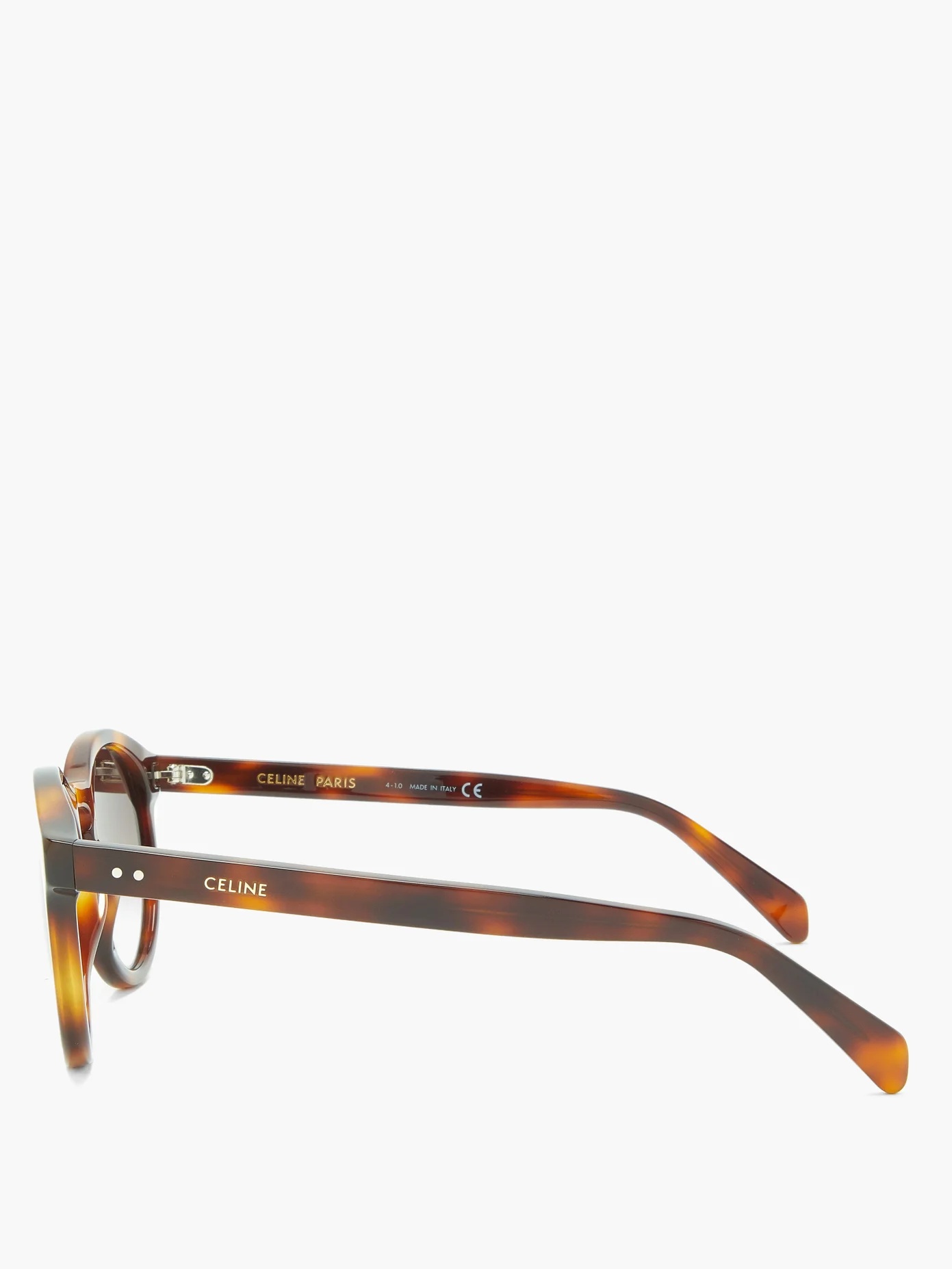 Round tortoiseshell-acetate sunglasses - 3