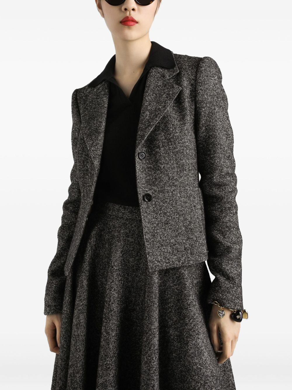 mélange-effect jacket - 4