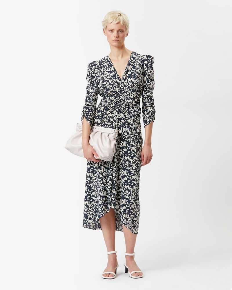 ALBINI PRINTED SILK MIDI DRESS - 2
